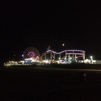 The Santa Monica Pier was a beautiful site from afar and a lot of fun up close!